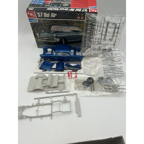 AMT ERTL '57 Bel Air Street Machine 1/25 Scale Plastic Model Kit (Skill Level 2) - Picture 2 of 11